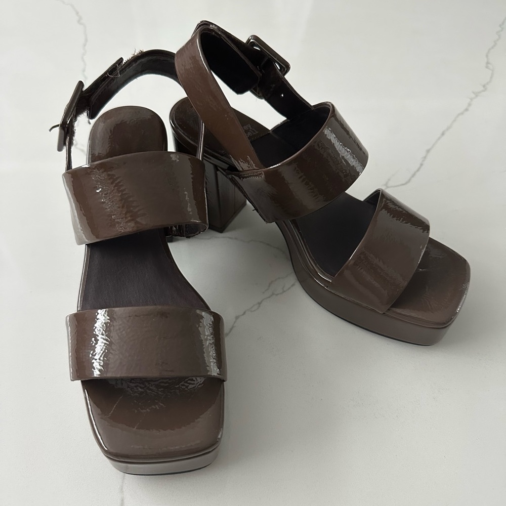 Jeffrey Campbell - taupe pat heels